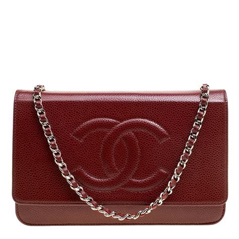 chanel red leather clutch|Chanel clutch in caviar leather.